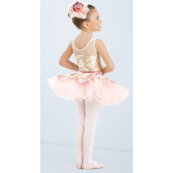 Weissman Be True Costume Ballet Small Child Sequined Pink 10798 Skirt Dance Tap - Picture 2 of 9